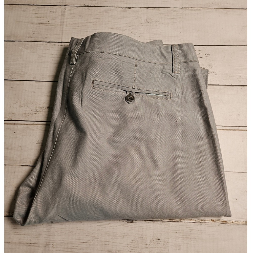 Bonobos‎ Mens Slim Straight Chino Pants Light Gray Cotton 40x34